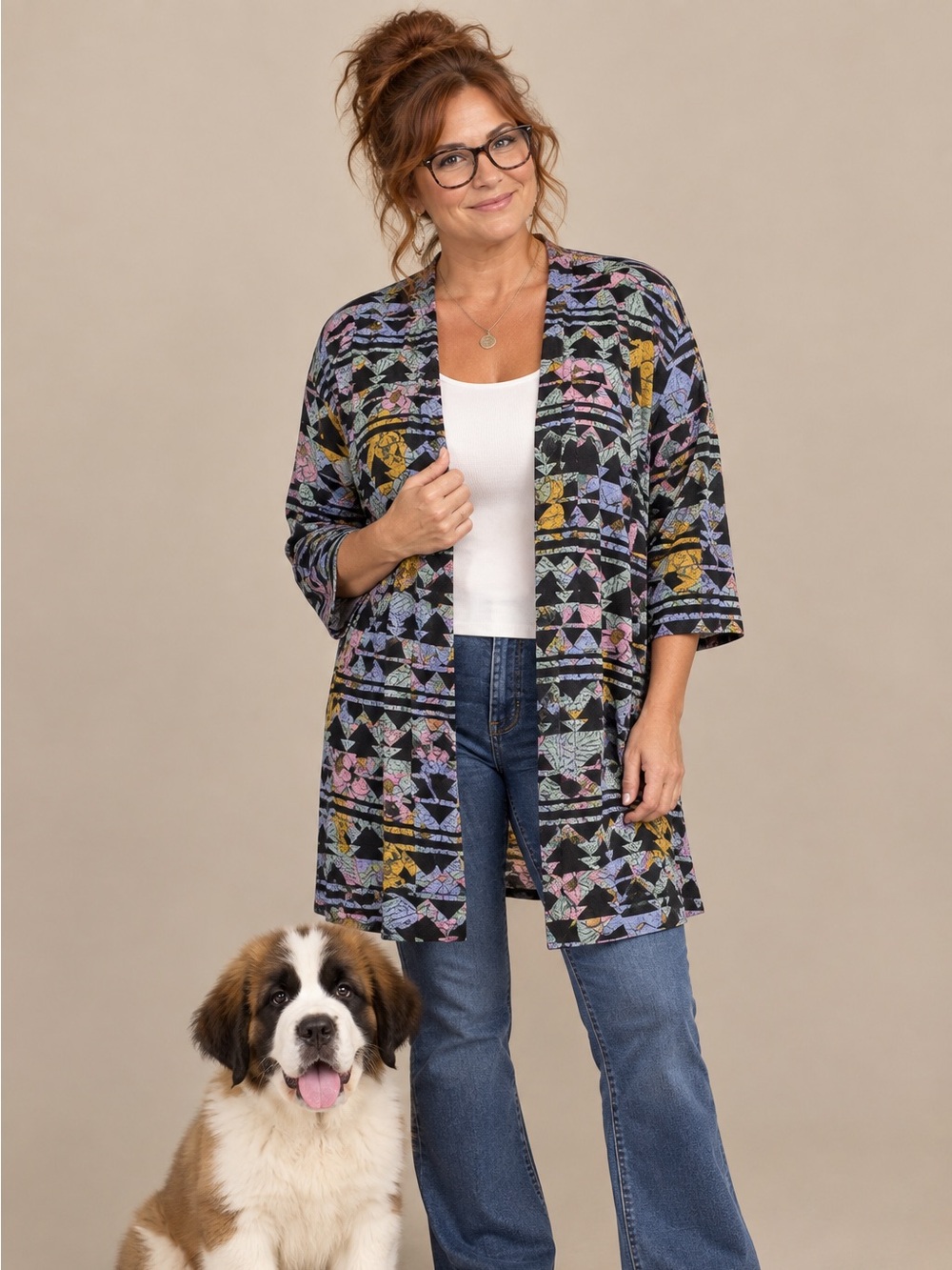 LuLaRoe open front top size large